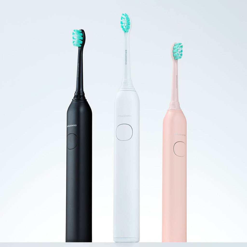 Brushmo Electric Toothbrush, Super Sonic- 8 pack (3 Black, 3 White, 2 Pink)