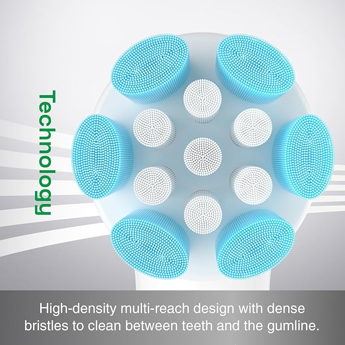 Gentle Clean Toothbrush Heads BMiO White Compatible with Oral-B iO - 30 Packs