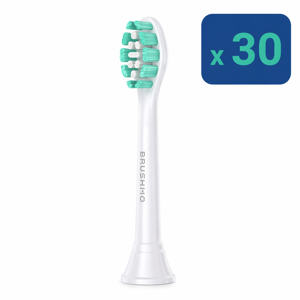 Plaque Control Toothbrush Heads BM928w White Compatible with Philips Sonicare - 30 Packs