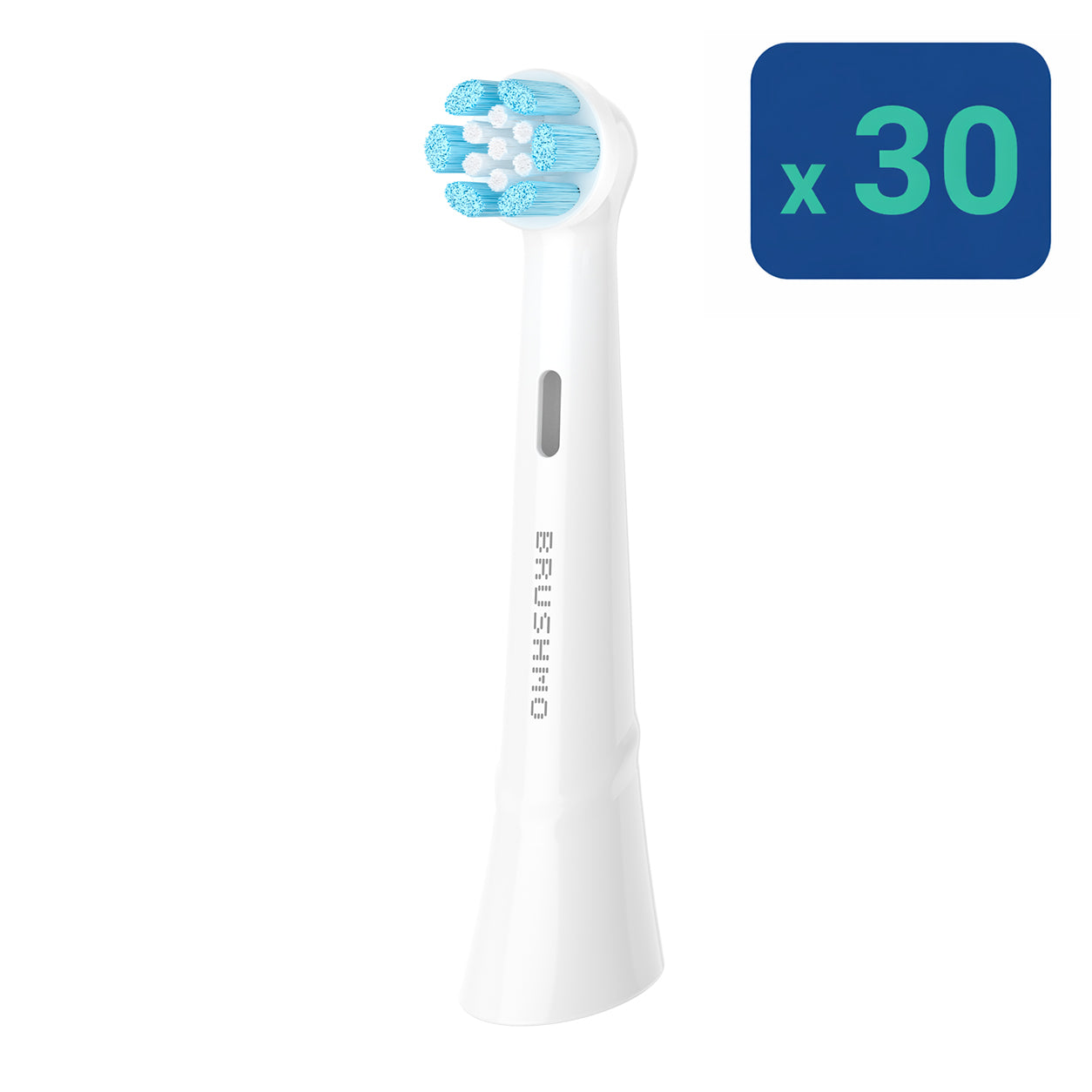 Gentle Clean Toothbrush Heads BMiO White Compatible with Oral-B iO - 30 Packs